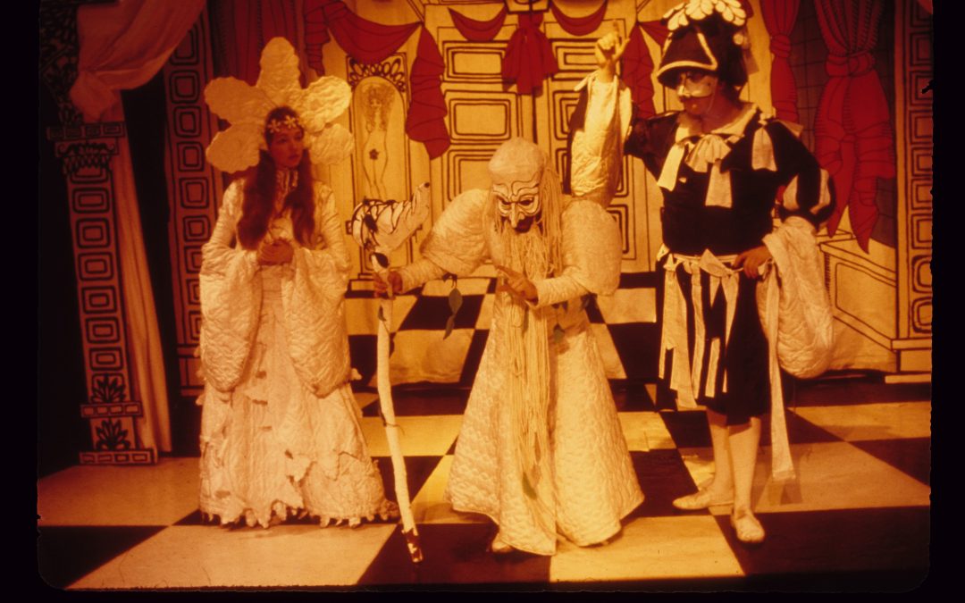 white sets/costumes